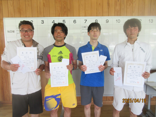 Ｂ級男子入賞者