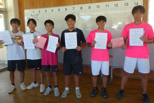 中学生・高校生男子入賞者